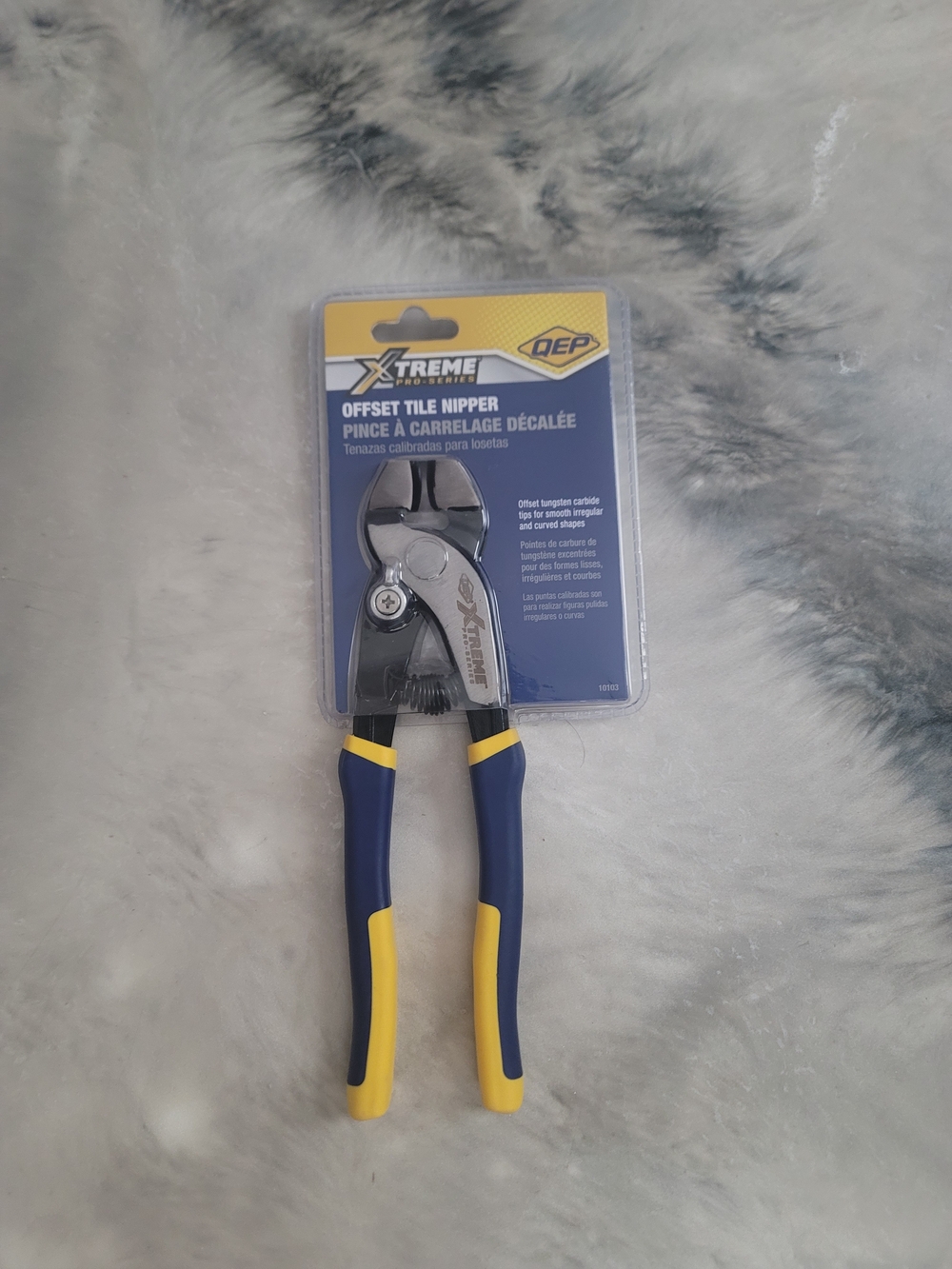 Xtreme Pro-Series Offset Tile Nipper - Blue & Yellow Handles